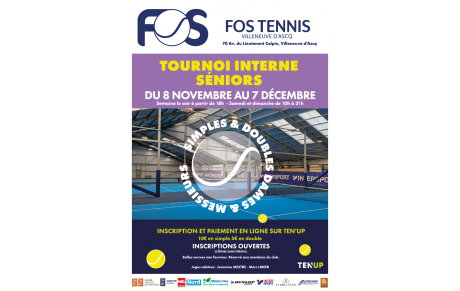 Tournoi interne seniors - Novembre 2025